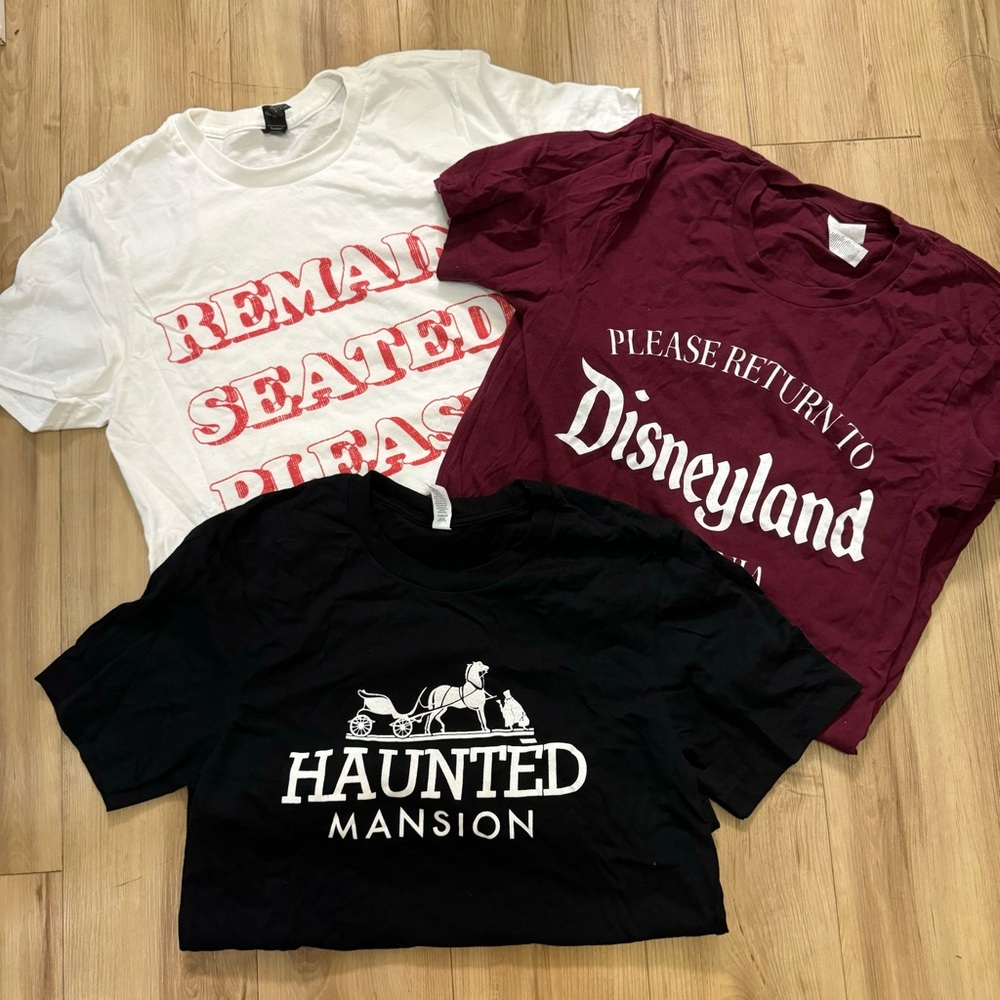 Disneyland Themed Shirts Bundle